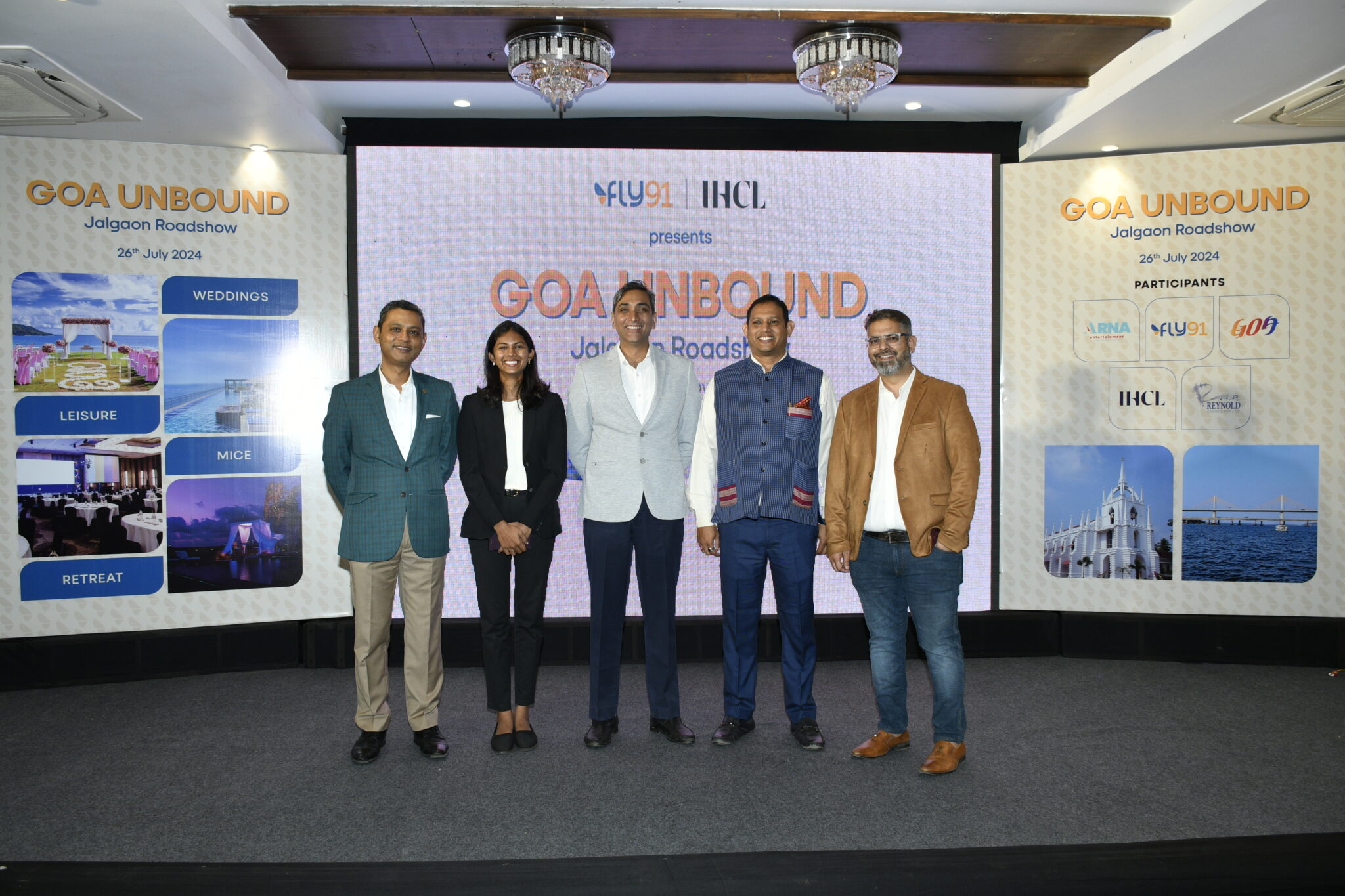 Mopa-based FLY91, Goa Tourism, IHCL Host Joint Roadshow in Maharashtra’s Jalgaon to Woo Tourists to Coastal State